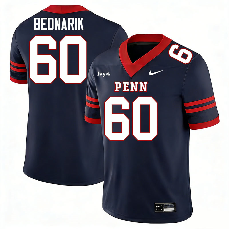 Pennsylvania Quakers #60 Chuck Bednarik College Football Jerseys,Uniforms Stitched-Navy